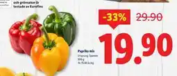 Lidl Paprika mix, SEK 19.9 erbjuda