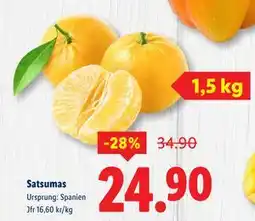 Lidl Satsumas, SEK 24.9 erbjuda