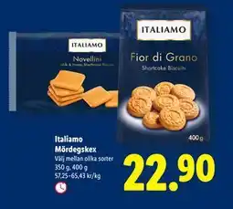 Lidl Italiamo Mördegskex, SEK 22.9 erbjuda