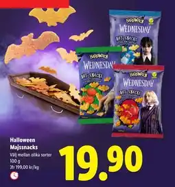 Lidl Halloween Majssnacks, SEK 19.9 erbjuda