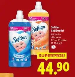 Lidl Softlan Sköljmedel, SEK 44.9 erbjuda