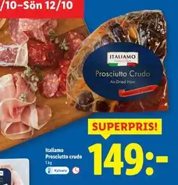 Lidl Italiamo Prosciutto crudo, SEK 149 erbjuda