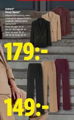 Lidl esmara Kavaj/byxor erbjuda