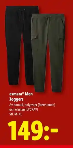 Lidl esmara Men Joggers, SEK 149 erbjuda