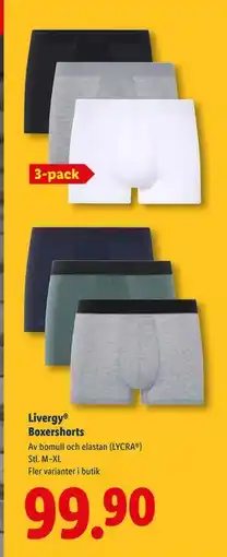 Lidl Livergy Boxershorts, SEK 99.9 erbjuda