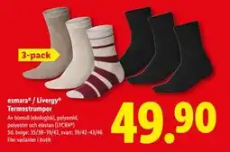 Lidl esmara / Livergy Termostrumpor, SEK 49.9 erbjuda