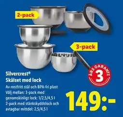 Lidl Silvercrest Skålset med lock, SEK 149 erbjuda