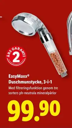 Lidl EasyMaxx Duschmunstycke, 3-i-1, SEK 99.9 erbjuda