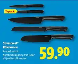Lidl Silvercrest Köksknivar, SEK 59.9 erbjuda