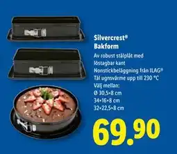 Lidl Silvercrest Bakform, SEK 69.9 erbjuda