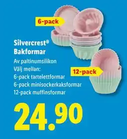Lidl Silvercrest Bakformar, SEK 24.9 erbjuda
