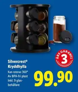 Lidl Silvercrest Kryddhylla, SEK 99.9 erbjuda