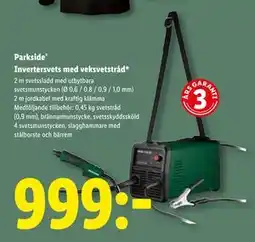 Lidl Parkside Invertersvets med veksvetstråd, SEK 999 erbjuda