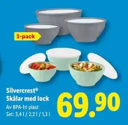 Lidl Silvercrest Skålar med lock, SEK 69.9 erbjuda