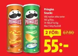 Lidl Pringles Snacks, SEK 55 erbjuda