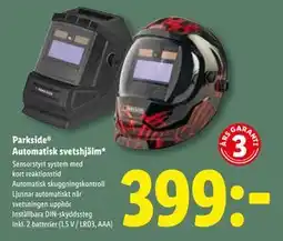 Lidl Parkside Automatisk svetshjälm, SEK 399 erbjuda