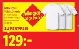 Lidl PARKSIDE T-shirt, 3-pack, SEK 129 erbjuda