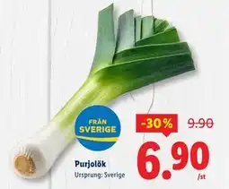Lidl Purjolök, SEK 6.9 erbjuda