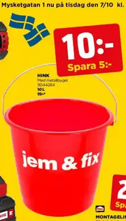 Jem&Fix Hink erbjuda