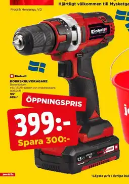Jem&Fix Einhell borrskruvdragare erbjuda