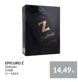 Nielsen Discount ZINFANDEL Epicuro z erbjuda