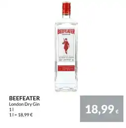 Nielsen Discount LONDON DRY GIN Beefeater erbjuda