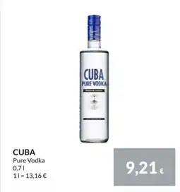 Nielsen Discount PURE VODKA Cuba erbjuda