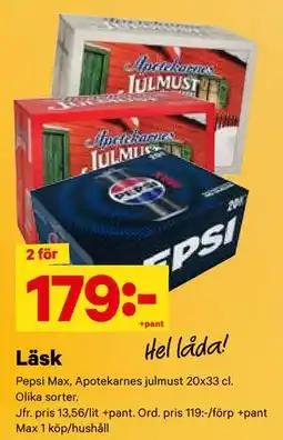 City Gross Läsk, SEK 179 erbjuda