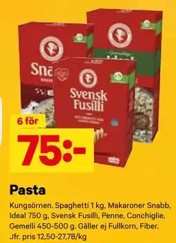 City Gross Pasta, SEK 75 erbjuda