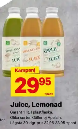 City Gross Juice, Lemonad, SEK 29.95 erbjuda