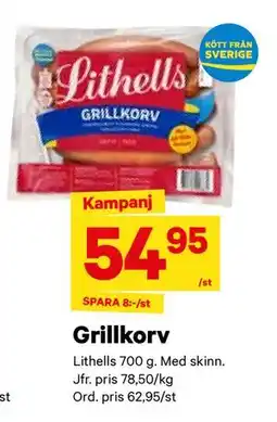 City Gross Grillkorv, SEK 54.95 erbjuda