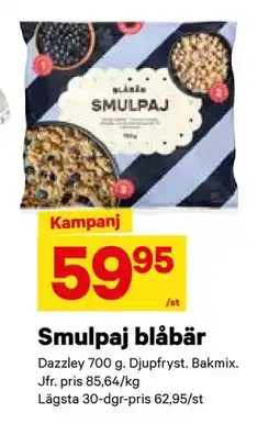 City Gross Smulpaj blåbär, SEK 59.95 erbjuda