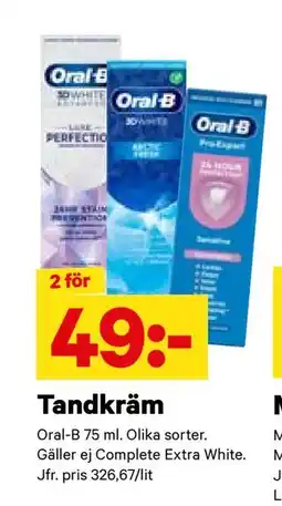 City Gross Tandkräm, SEK 49 erbjuda