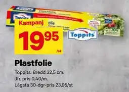 City Gross Plastfolie, SEK 19.95 erbjuda