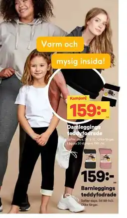 City Gross Barnleggings teddyfodrade, SEK 159 erbjuda