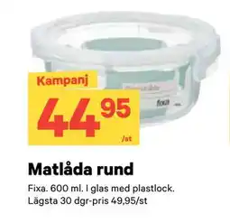 City Gross Matlåda rund, SEK 44.95 erbjuda