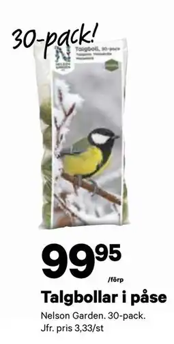 City Gross Talgbollar i påse, SEK 99.95 erbjuda