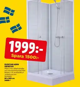 Jem&Fix Duschkabin Genova erbjuda