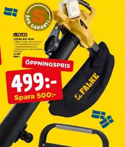 Jem&Fix FALKE Lövblås/-sug erbjuda