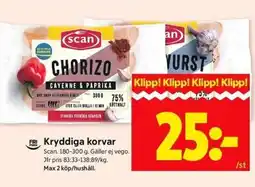 ICA Kvantum Scan Kryddiga korvar erbjuda