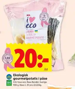 ICA Kvantum ICA Ekologisk gourmetpotatis i påse erbjuda