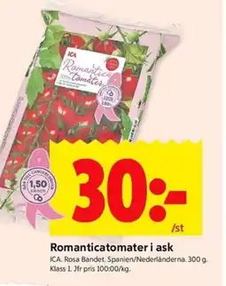 ICA Kvantum ICA Romanticatomater i ask erbjuda