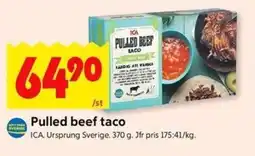 ICA Kvantum ICA Pulled beef taco erbjuda