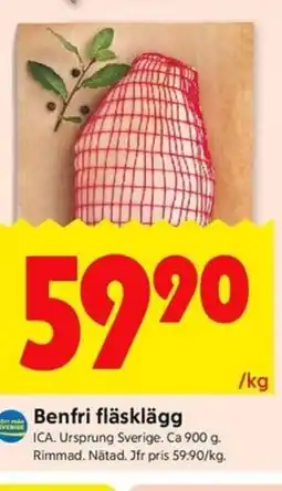 ICA Kvantum ICA Benfri fläsklägg erbjuda