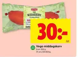 ICA Kvantum Scan Vego middagskorv erbjuda