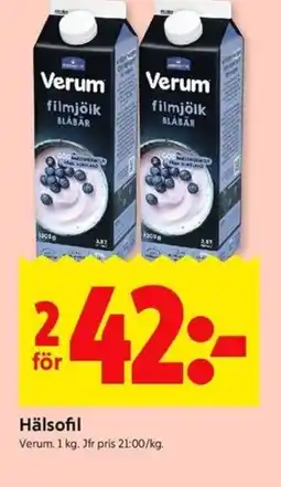 ICA Kvantum Verum Hälsofil erbjuda