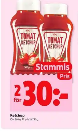 ICA Kvantum ICA Ketchup erbjuda