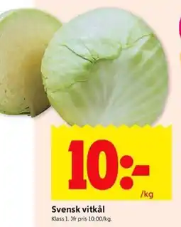 ICA Kvantum Svensk vitkål erbjuda