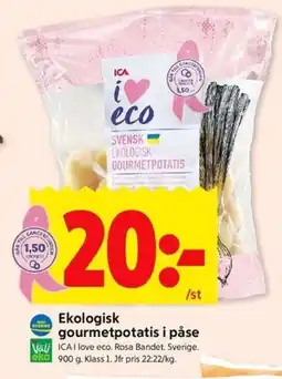 ICA Kvantum ICA Ekologisk gourmetpotatis i påse erbjuda