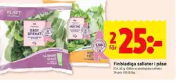ICA Kvantum ICA Finbladiga sallater i påse erbjuda